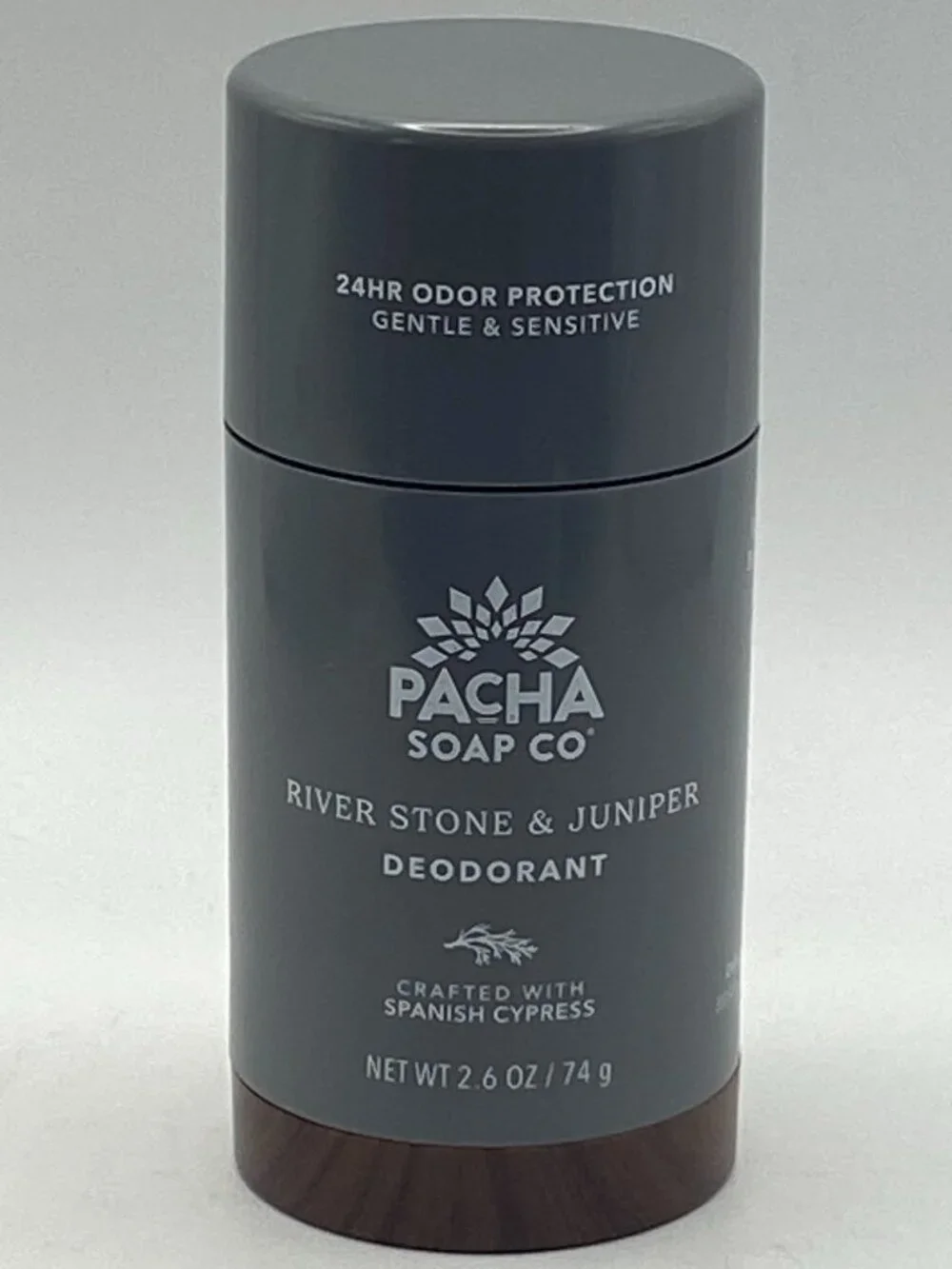 PACHA Soap Co. River Stone & Juniper Natural Deodorant (2.6 oz / 74 g) - New